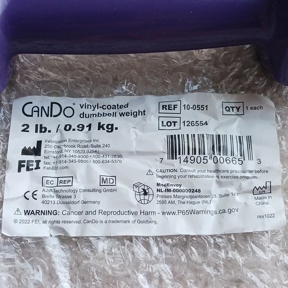 2 Lb. Hand Weights - Picture 2 of 3